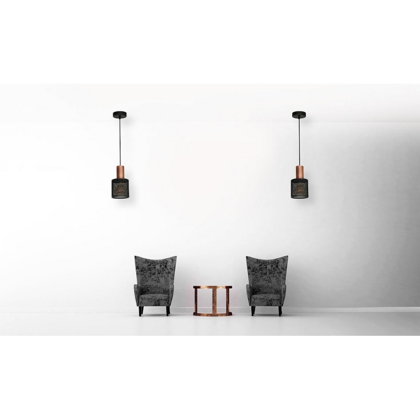 Люстра на мотузці ARES BLACK 1xE27/60W/230V