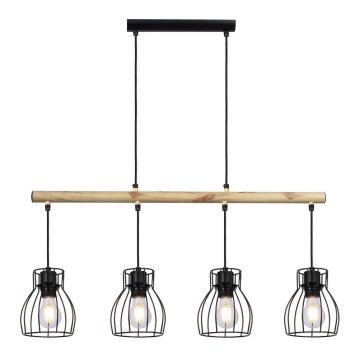 Люстра на мотузці BERNITA 4xE27/60W/230V