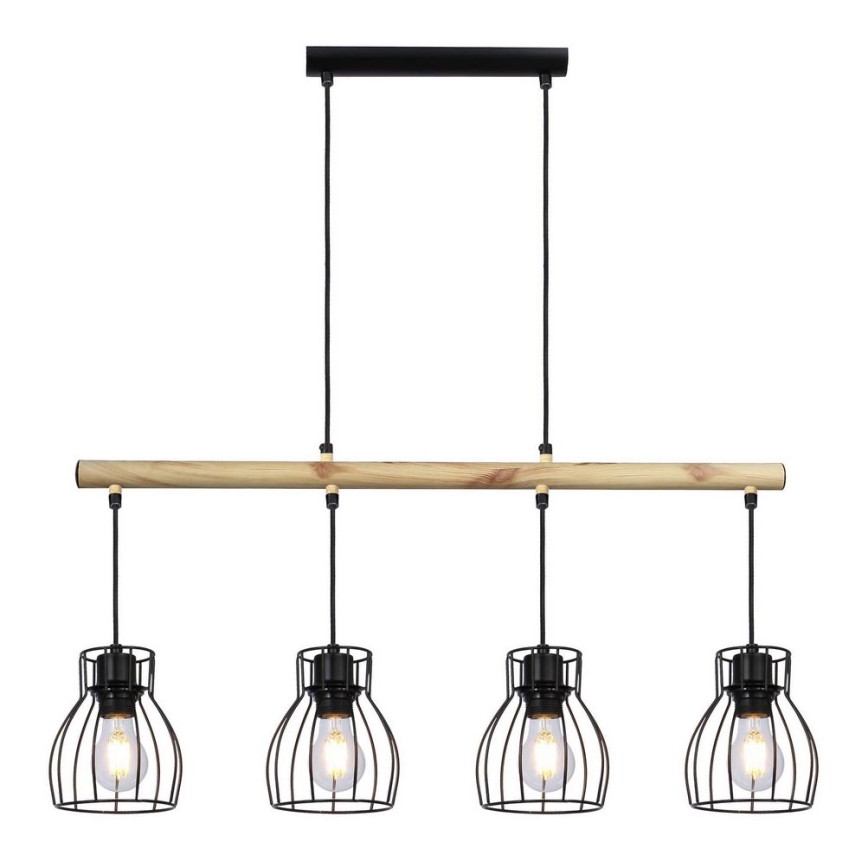 Люстра на мотузці BERNITA 4xE27/60W/230V