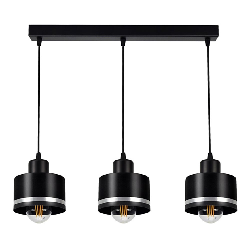 Люстра на мотузці BODO SILVER 3xE27/60W/230V
