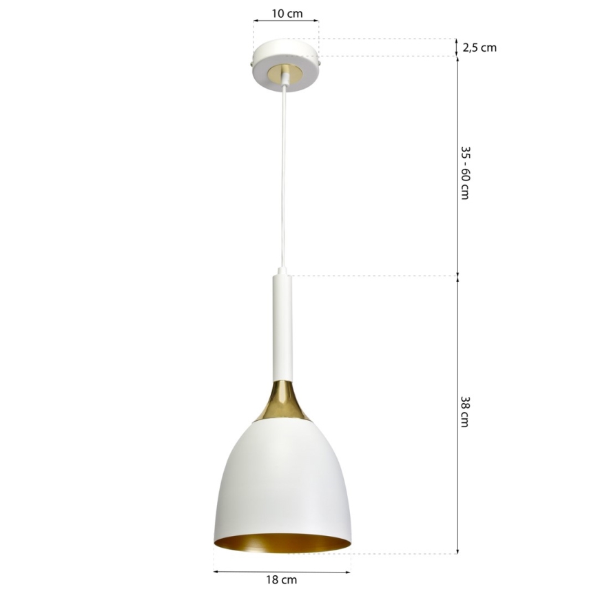Люстра на мотузці CLARK 1xE27/60W/230V