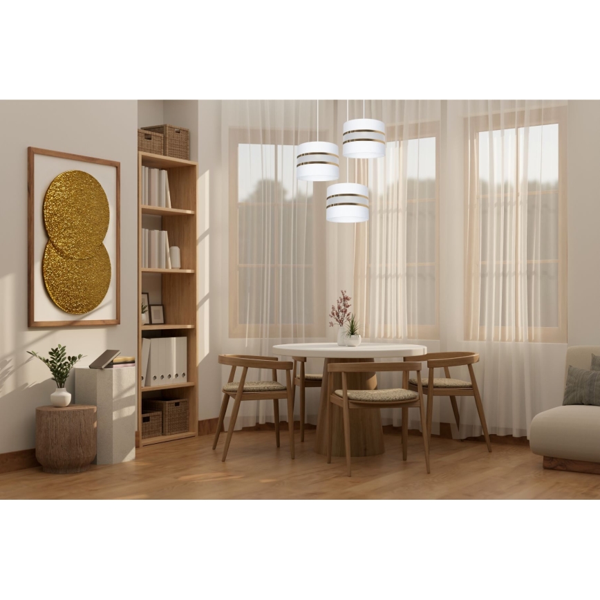 Люстра на мотузці CORAL 3xE27/60W/230V біла