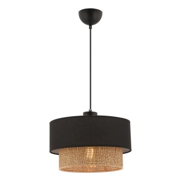 Люстра на мотузці ECHO 1xE27/60W/230V чорна/коричнева