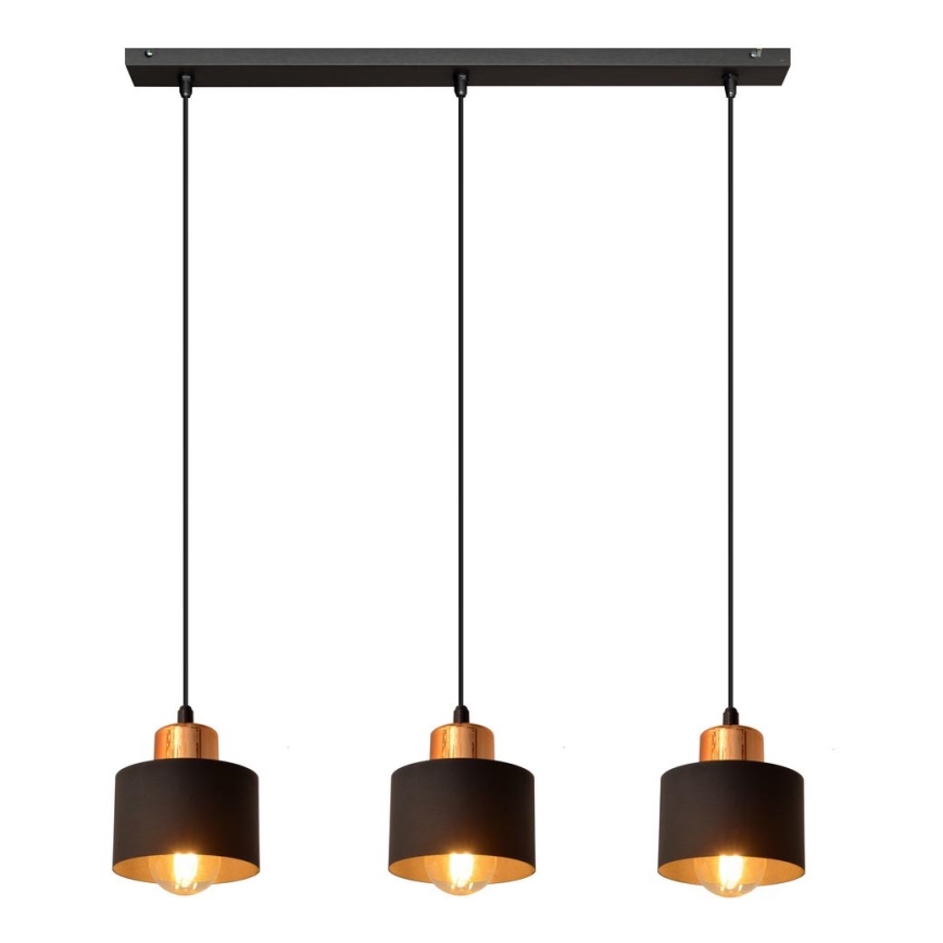 Люстра на мотузці EDISON 3xE27/15W/230V