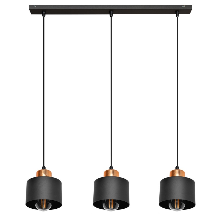 Люстра на мотузці EDISON 3xE27/15W/230V