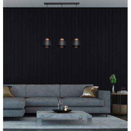 Люстра на мотузці EDISON 3xE27/15W/230V