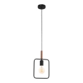 Люстра на мотузці FRAME 1xE27/60W/230V чорна
