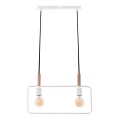 Люстра на мотузці FRAME 2xE27/60W/230V біла
