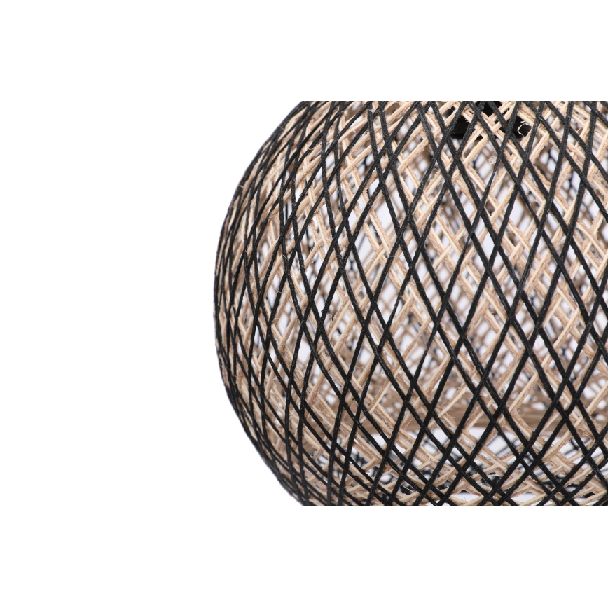 Люстра на мотузці JUTE 1xE27/60W/230V чорна