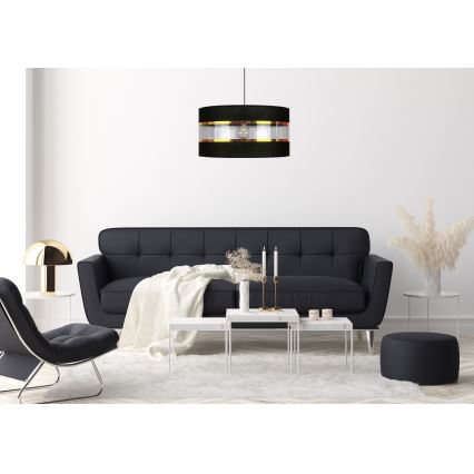 Люстра на мотузці LIND 1xE27/60W/230V чорна