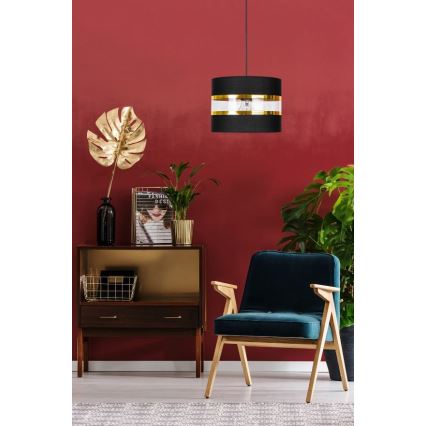 Люстра на мотузці LIND 1xE27/60W/230V чорна