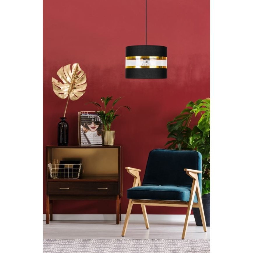 Люстра на мотузці LIND 1xE27/60W/230V чорна