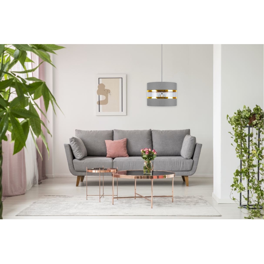Люстра на мотузці LIND 1xE27/60W/230V сіра