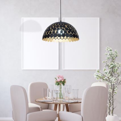 Люстра на мотузці LISA BLACK 1xE27/60W/230V