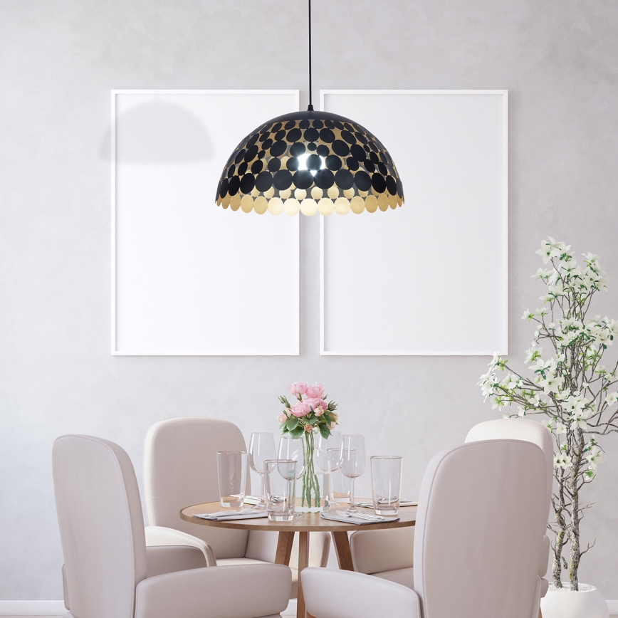 Люстра на мотузці LISA BLACK 1xE27/60W/230V