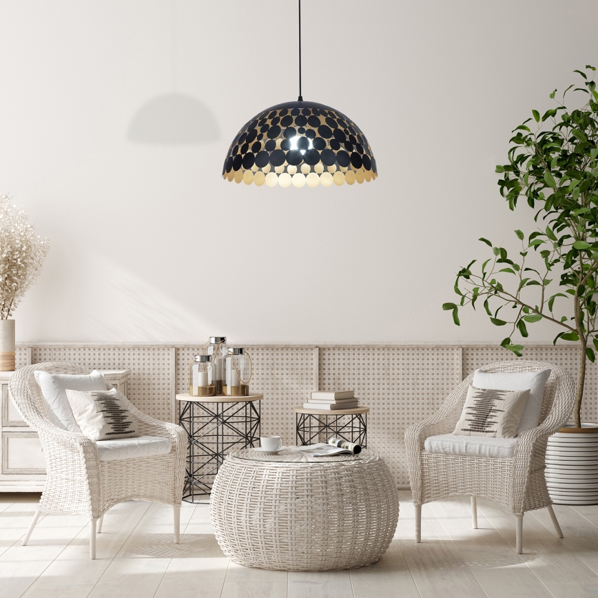 Люстра на мотузці LISA BLACK 1xE27/60W/230V