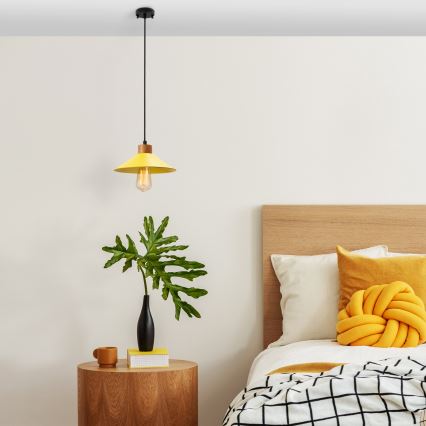 Люстра на мотузці MANAVGAT 1xE27/40W/230V жовта/коричнева
