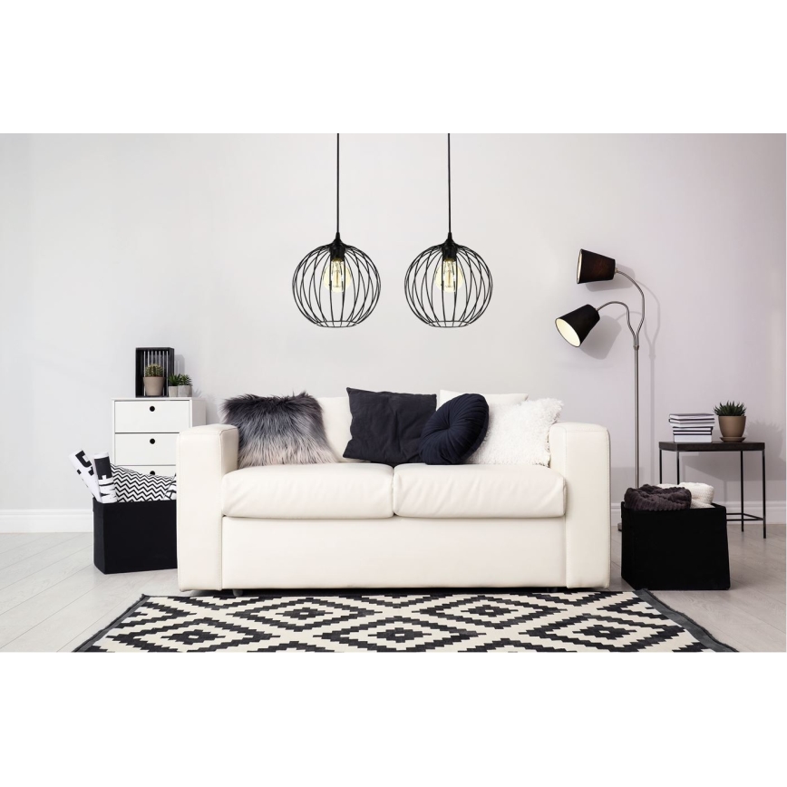 Люстра на мотузці MATT 2xE27/60W/230V