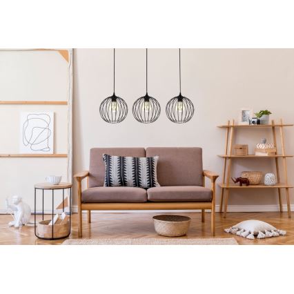 Люстра на мотузці MATT 3xE27/60W/230V