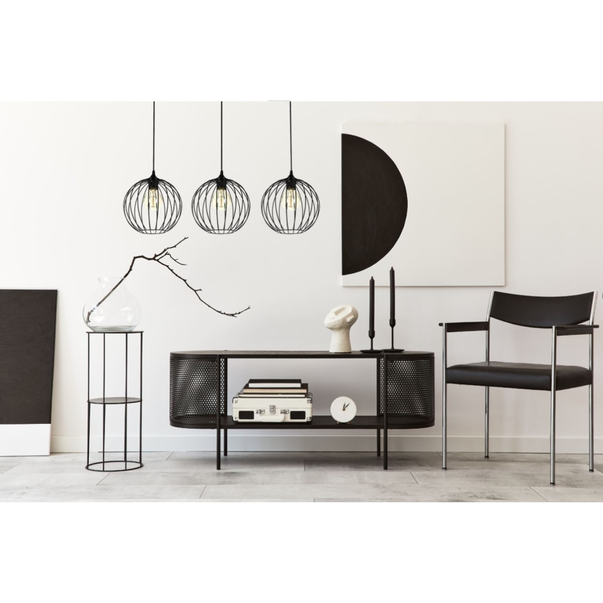 Люстра на мотузці MATT 3xE27/60W/230V