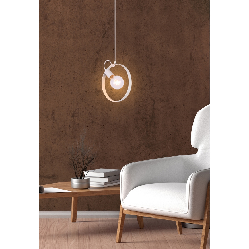 Люстра на мотузці NEXO 1xE27/40W/230V рожева