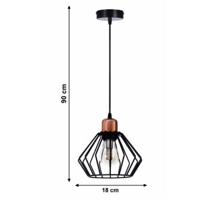 Люстра на мотузці PORTO 1xE27/40W/230V
