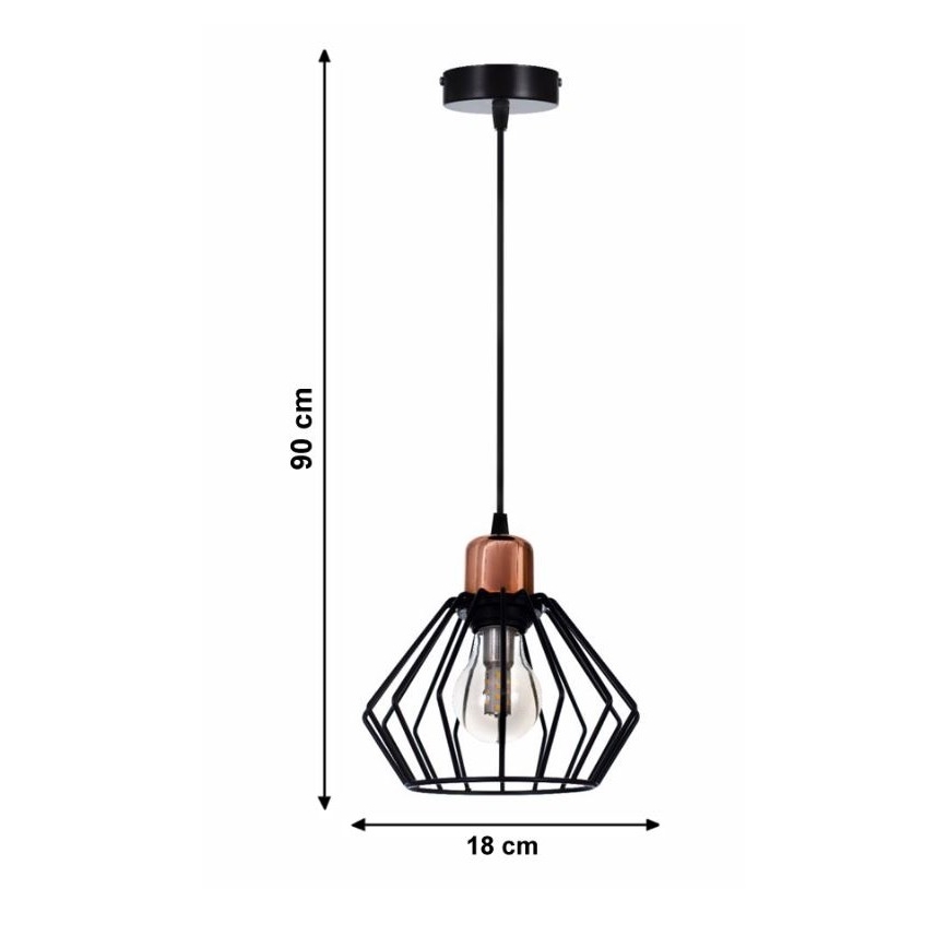 Люстра на мотузці PORTO 1xE27/40W/230V