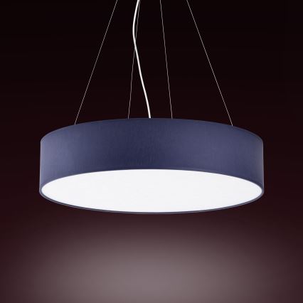 Люстра на мотузці RONDO 4xE27/15W/230V синя