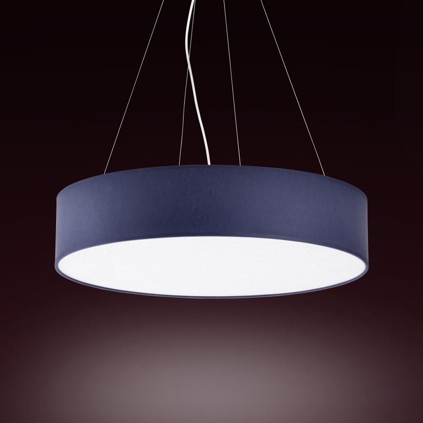 Люстра на мотузці RONDO 4xE27/15W/230V синя