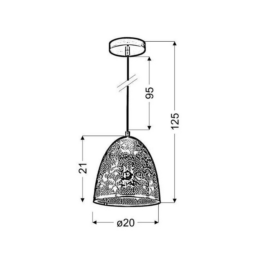 Люстра на мотузці SFINKS 1xE27/60W/230V