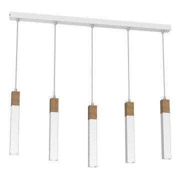 Люстра на мотузці SOLO 5xGU10/MR11/40W/230V біла