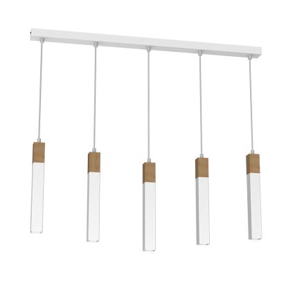 Люстра на мотузці SOLO 5xGU10/MR11/40W/230V біла