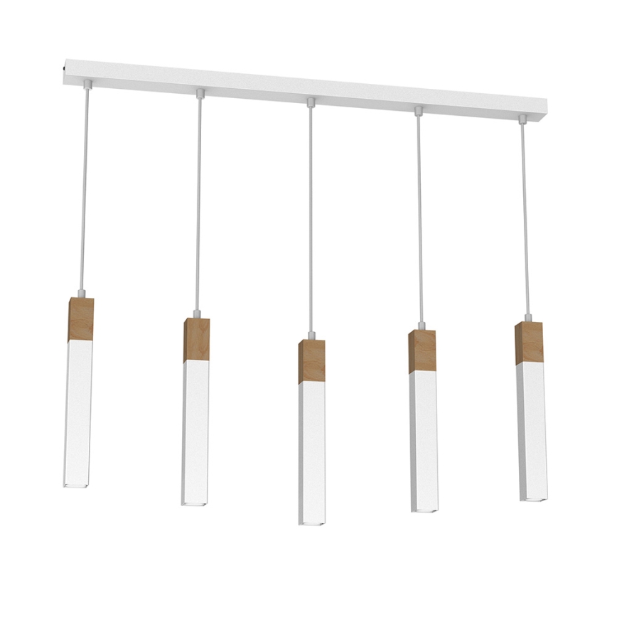 Люстра на мотузці SOLO 5xGU10/MR11/40W/230V біла