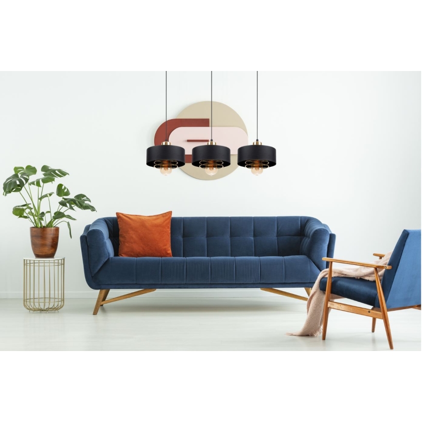 Люстра на мотузці VEST 3xE27/60W/230V