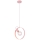Люстра на мотузці NEXO 1xE27/40W/230V рожева