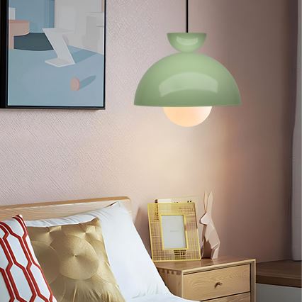 Люстра на проводе SALVA 1xE27/15W/230V зеленая