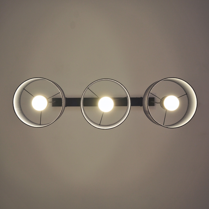 Люстра на шнуре ALBA 3xE27/15W/230V серая