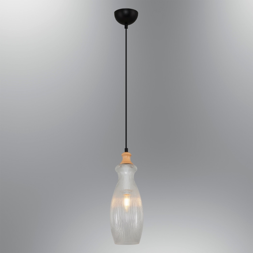 Люстра на шнуре BOTTLE 1xE14/4W/230V прозрачная