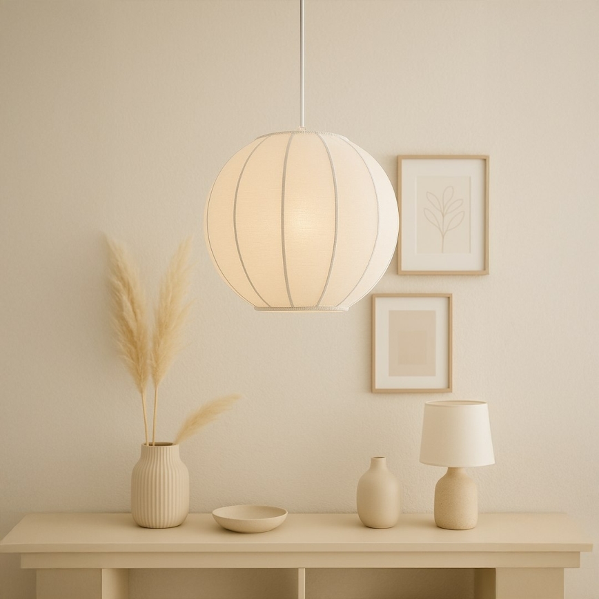 Люстра на шнуре DANA 1xE27/15W/230V Ø 25 см белая