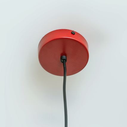 Люстра на шнуре ETNA II 1xE27/15W/230V, диаметр 18,5 см, красная