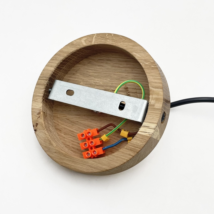 Люстра на шнуре PIA 1xE27/60W/230V Ø 30 см дуб