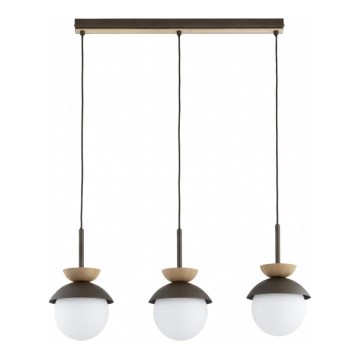 Люстра на шнуре REMKE 3xE14/10W/230V коричневая