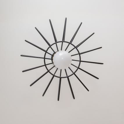 Люстра на шнуре SOLANO 1xE27/15W/230V чёрная/золотая