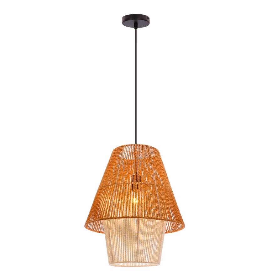 Люстра на шнурі AFRICA 1xE27/40W/230V діаметр 40 см коричнева/кремова