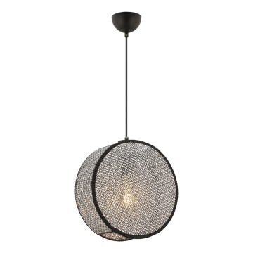 Люстра на шнурі BIG DRUM 1xE27/60W/230V сіра/чорна
