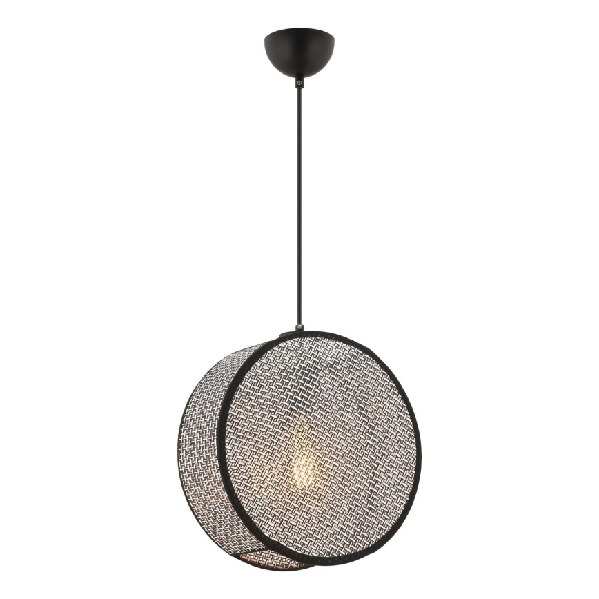 Люстра на шнурі BIG DRUM 1xE27/60W/230V сіра/чорна