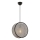 Люстра на шнурі BIG DRUM 1xE27/60W/230V сіра/чорна