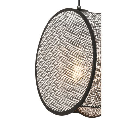Люстра на шнурі BIG DRUM 1xE27/60W/230V сіра/чорна