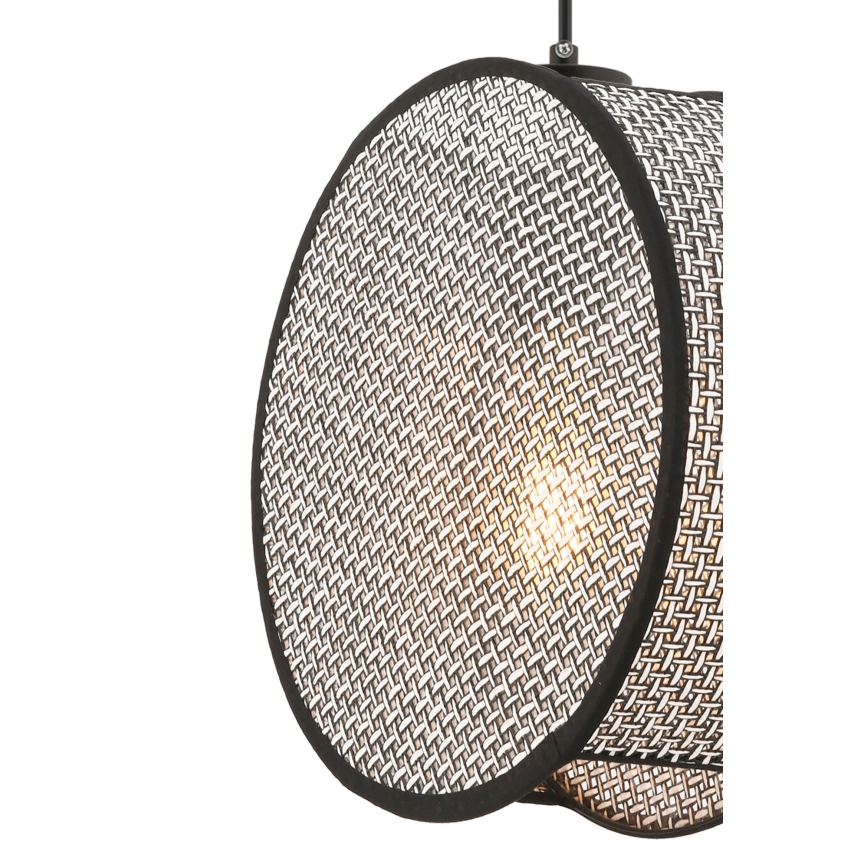 Люстра на шнурі BIG DRUM 1xE27/60W/230V сіра/чорна