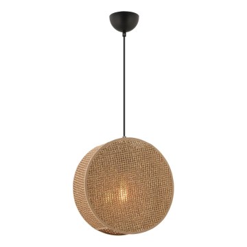 Люстра на шнурі BIG DRUM 1xE27/60W/230V коричнева